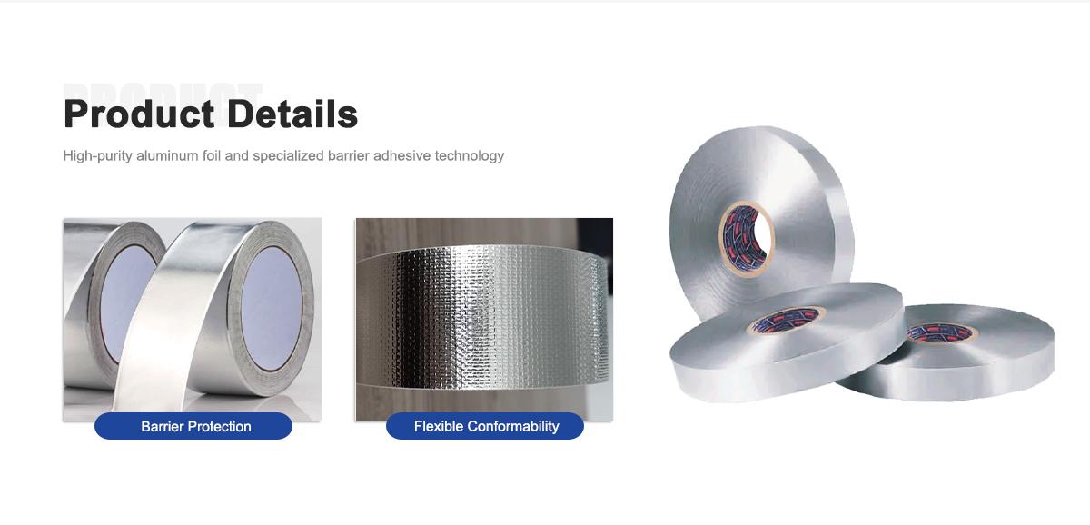 5cm x 10m Insulation Aluminum Foil Tape, 5mm Thick for HVAC & Pipe Lagging