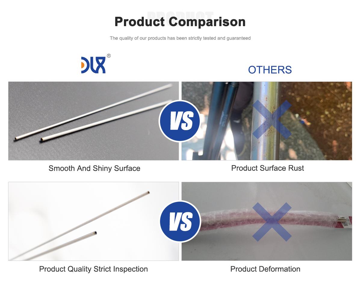 Nitinol tubing comparison Nitinol tubing comparison