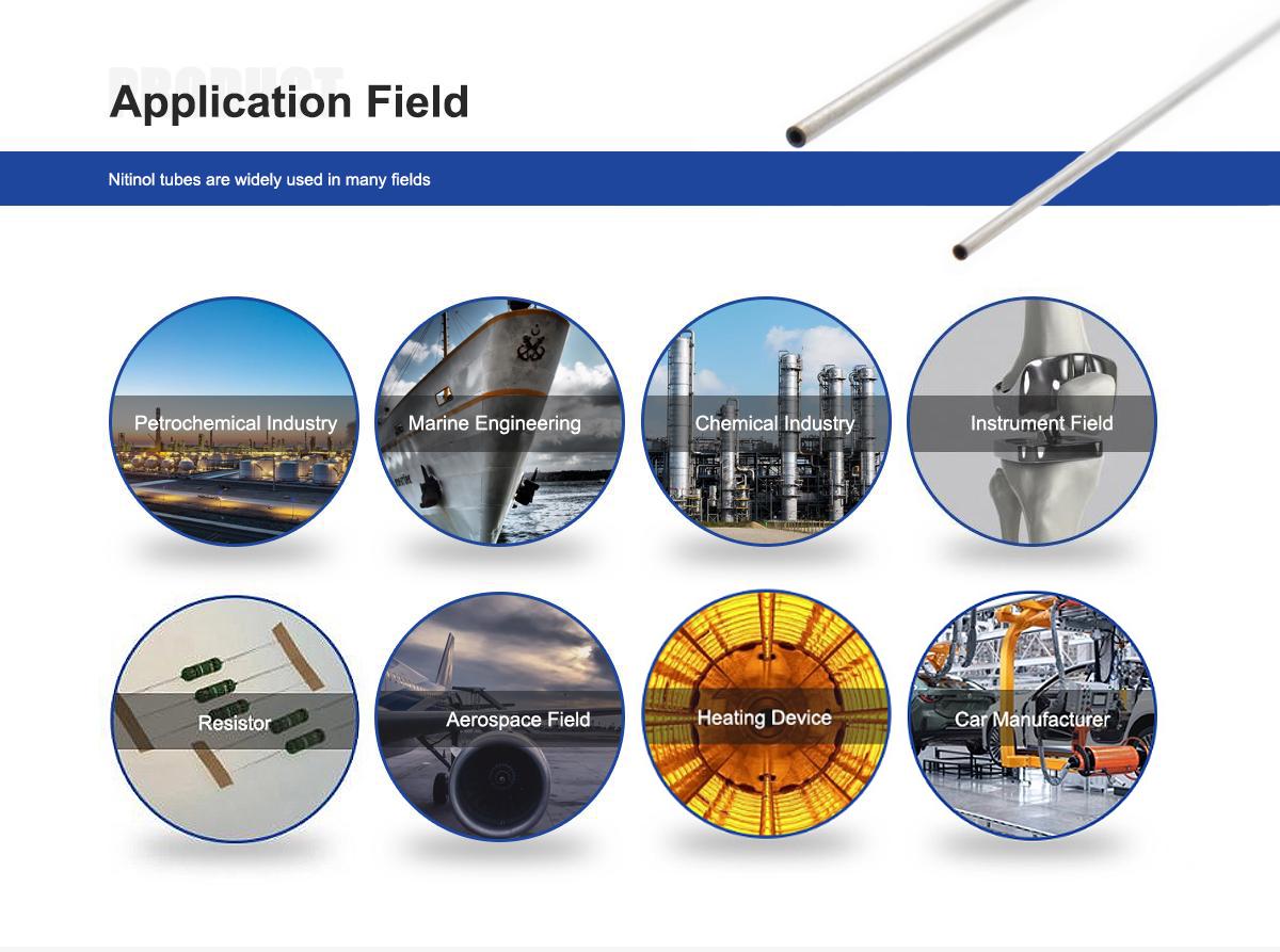 Nitinol tubing application field Nitinol tubing application field
